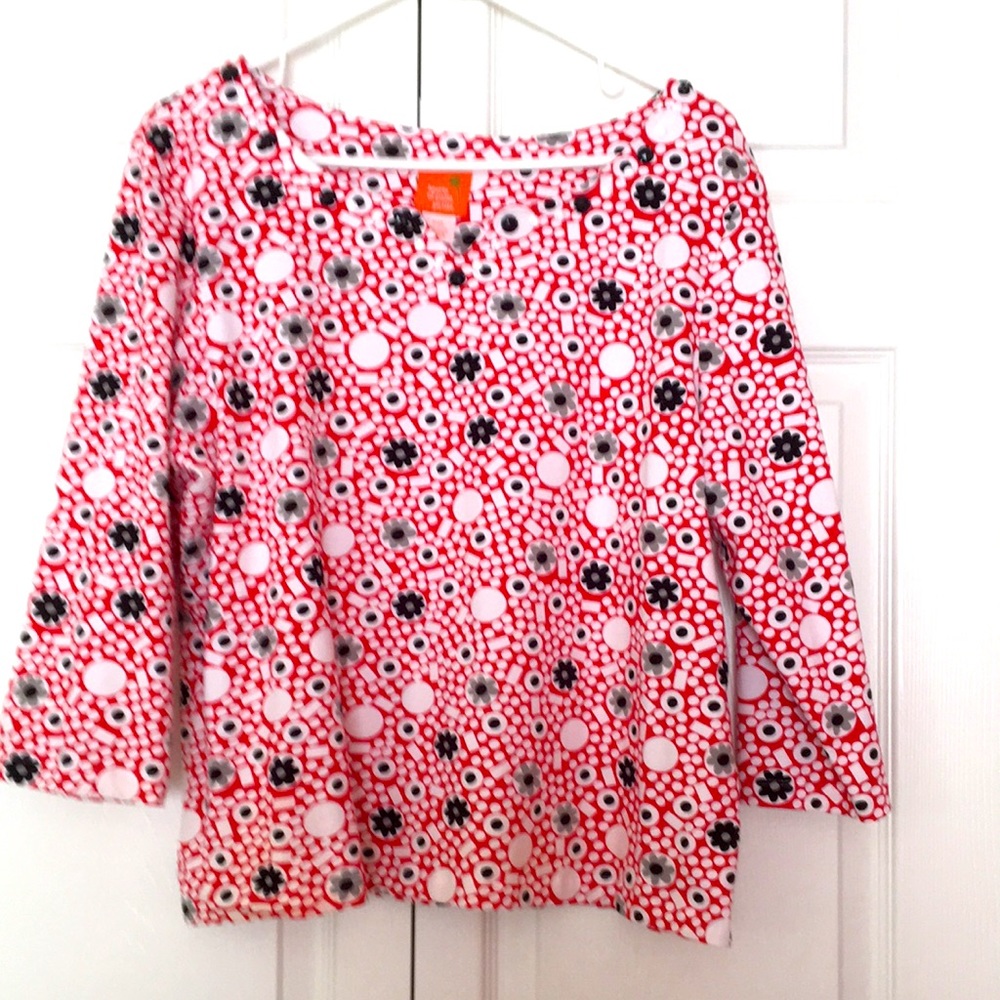 Hearts of Palm Blouse Top Colorful Beaded